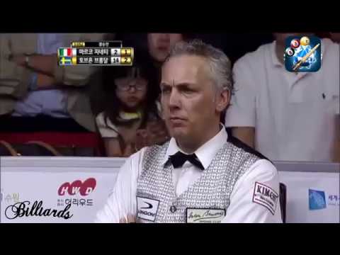 3 Cushion Billiards Final Match World Cup 2012 Marco Zanetti vs Torbjorn Blomdahl P2
