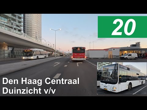 HTM Lijn 20: Centraal Station - Duinzigt v/v | HTM 1207 | 2025