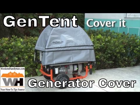 Gentent wet weather protection cover for portable generators