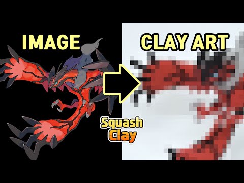 Pokémon Clay Art - Yveltal Dark/Flying Legendary Pokémon