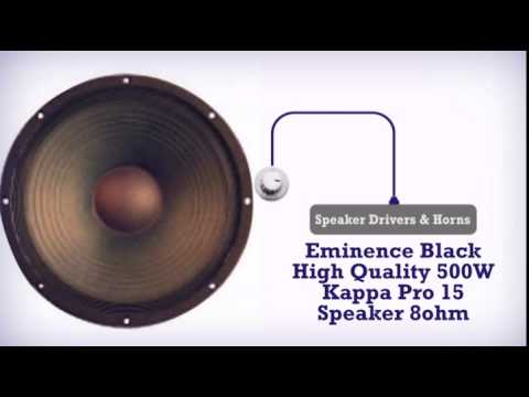 Eminence Black High Quality 500W Kappa Pro 15 Speaker 8ohm - DJkit.com