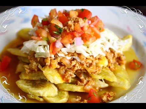 Tajadas Con Carne Molida (Plato Tipico Honduras)Comeras mas de uno