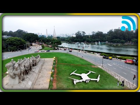 Imagens Aéreas com Drone no Monumento as Bandeiras - Ibirapuera - SP