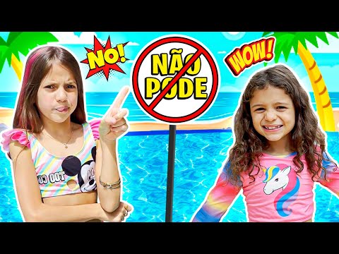 Regras de conduta Para Crianças na piscina New Rules of Conduct - Jessica Sousa