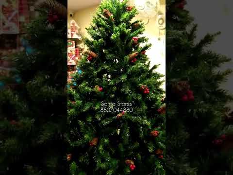 Green pvc 5ft artificial greek wood spruce christmas tree, s...