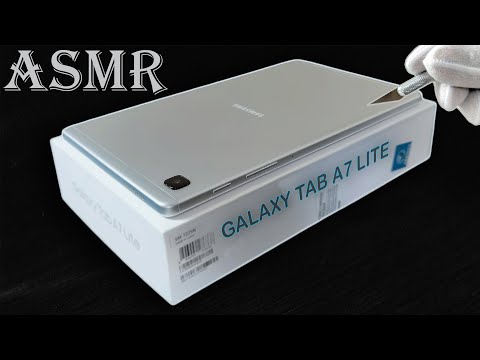 Samsung Galaxy Tab A7 Lite (Silver - 32GB, 3GB RAM) Unboxing - ASMR