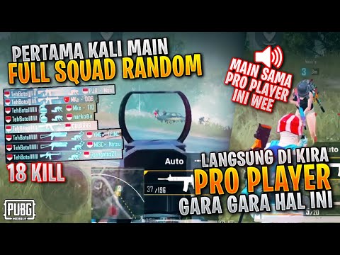 PERTAMA KALI MAIN FULL SQUAD RANDOM LANGSUNG DI KIRA PRO PLAYER !!! Ryan Prakasha PUBG MOBILE