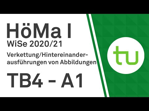 Hintereinanderausführung/Verkettung von Abbildungen - TU Dortmund, Höhere Mathematik I (BCI/BW/MLW)