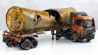 Download lagu Restoration Scania R470 Abandoned semi trailer car truck mp3