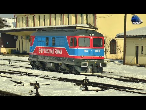 060-DA 60-0727-7 la Manevră/Shunting in Zăpadă/Snow in Gara Dornești Station - 10 February 2021