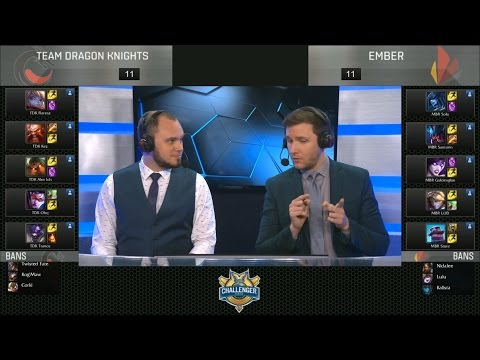 TDK vs MBR Highlights Game 3 - Team Dragon Knights vs Ember - 2016 NA Challenger Spring Semifinal #1