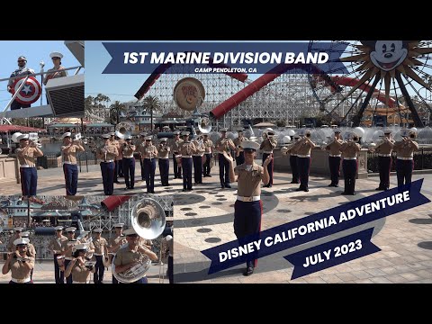 1st Marine Division Band - Disney California Adventure - July 2023