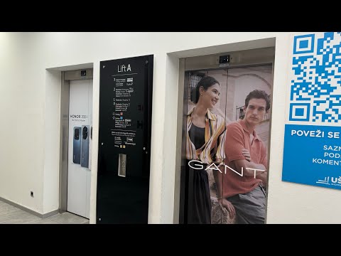 4x Pretty Worn Out SCHINDLER 5400 Lifts at Shopping Center Usce, Serbia, Belgrade