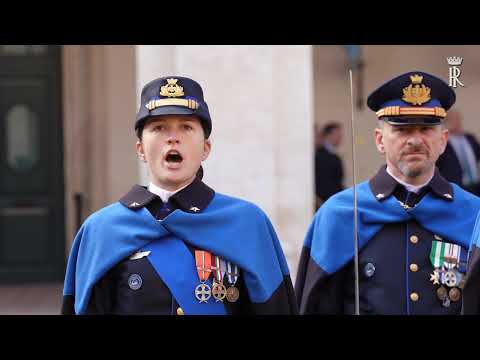 Banda dell'Aeronautica al Quirinale in occasione visita di Re Felipe VI in Italia