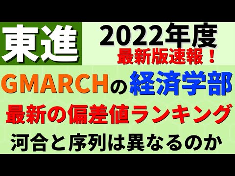 経営学科 明治大学/中央大学/法政大学など。GMARCH経済学部の偏差値【2022東進】