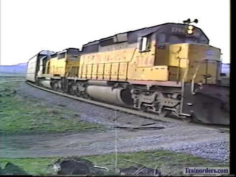 Classic Railroad Series 878 - UP 9022 and NS 4022 King Hill,Idaho 1995 Part 2