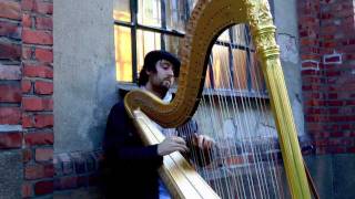 Harpist Uno Alexander Vesje performing; Fantasy in C-minor for Harp by Louis Spohr