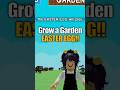 EASTER EGG In New Grow A Garden Update Roblox Shorts Growagarden