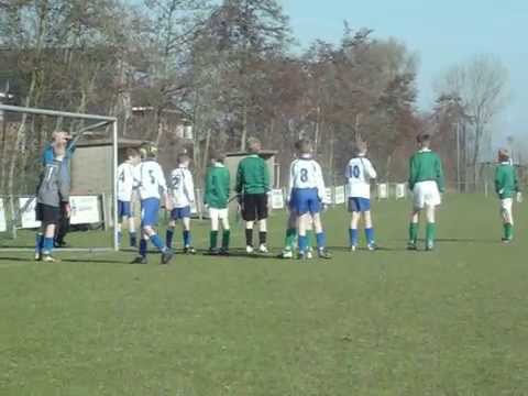 Goal Joost Rolling prachtige kopbal.