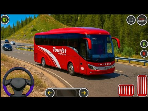 🚌 US Police Bus 3D game Simulator 2025  Offroad Bus Missions & Uphill Driving Android gameplay 