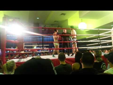 Tristan Cutrali Amateur Kickboxing fight