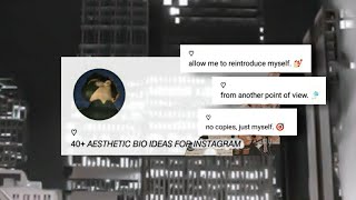 40+ Aesthetic Bio Ideas for Instagram | Instagram Bio Ideas savage, classy, funny β¨π
π»