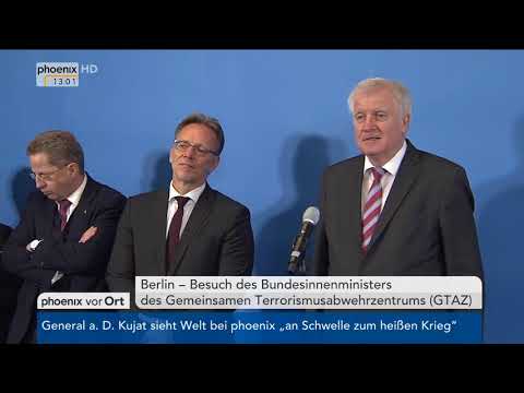 Horst Seehofer zum Besuch des Gemeinsamen Terrorismusabwehrzentrums am 12.04.18.