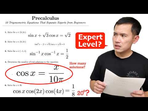10 trigonometric equations that separate EXPERTS from beginners