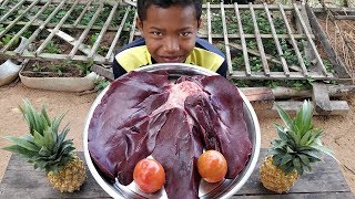 Pig Liver Recipe / Sweet and Sour Pig Liver Cooking / Kdeb Cooking