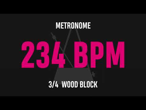 234 BPM 3/4 - Best Metronome (Sound : Wood block)