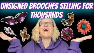 Unsigned Vintage Brooches Some Sell for THOUSANDS on ebay BIG MONEY BOLOs