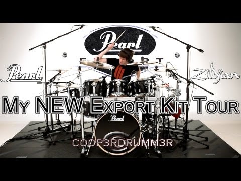 Kit Tour of My NEW Pearl Export Series Drums!