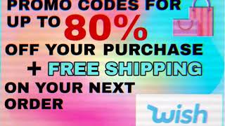 WISH PROMO CODES 2020 🛍💶💰UP TO 80% OFF + FREE SHIPPING