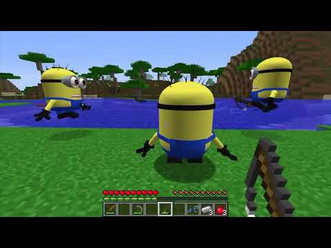 Minions on Giant WORM vs PJ MASKS In Minecraft - Coffin Meme