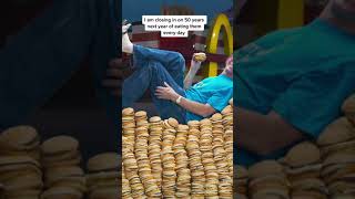 Most Big Macs eaten in a lifetime 🍔 32,340 by Donald Gorske 🇺🇸 #burger #mcdonalds #hamburger