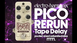 Video thumbnail for MusicMaker Presents - EHX PICO RERUN TAPE DELAY: Pocket-sized Saturated Tape Delay Bliss! by Musicmaker
