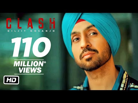 Clash Song Lyrics In Hindi | Diljit Dosanjh | New Punjabi Song | Latest Video | Lyricskunj
