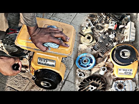 Full Process of Repairing EY 20 Robin Engine  | Replace Old Ring Piston