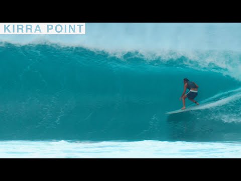 Kirra - long lines running down the point - Cyclone Seth - 2 & 3 January 2022