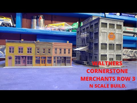 Walthers Cornerstone Merchants linha 3 Escala N. construir.