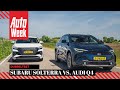 Subaru Solterra vs. Audi Q4 E-tron - AutoWeek dubbeltest