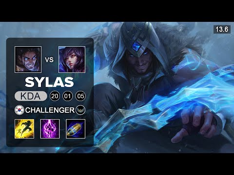 Sylas vs Ahri Mid - KR Challenger - Patch 13.6 Season 13