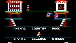 NES Game: Popeye No Eigo Asobi (1983 Nintendo)