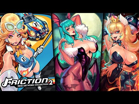 🔥REIQ FRICTION VOL 2🔥 HOTTEST ANIME ARTIST + SKETCHBOOK VOL 5 book preview video