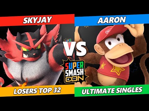 SSC 2022 Top 32 - Skyjay (Incineroar) Vs. Aaron (Diddy Kong) Smash Ultimate Tournament