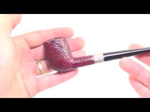 Dunhill Redbark 1977 Billiard Smoking Pipe W. Heavy Flush Gold Band From PIPELIST.COM