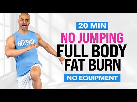 20 MIN Quick Fat Burning Cardio HIIT Workout | Full Body (No Jumping + No Equipment)