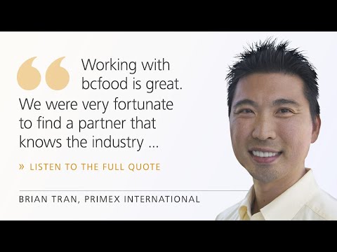 bcFood Primex International Quote Brian Tran