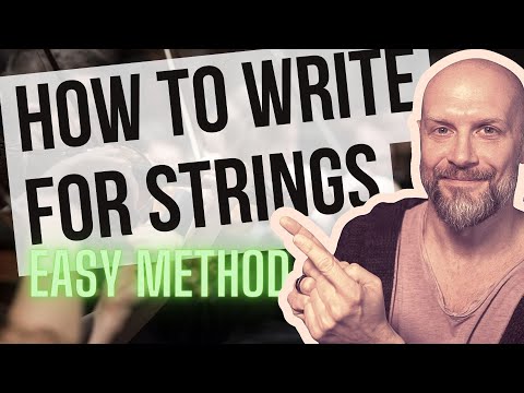 How to write for strings section | Easy method strings arrangement
