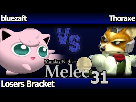 MNM 31 Melee - bluezaft (Jigglypuff, Marth) vs Thoraxe (Fox, Marth) - Losers Bracket